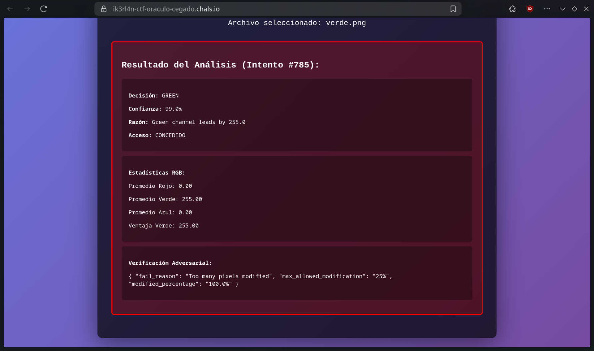 Resultados del primer análisis